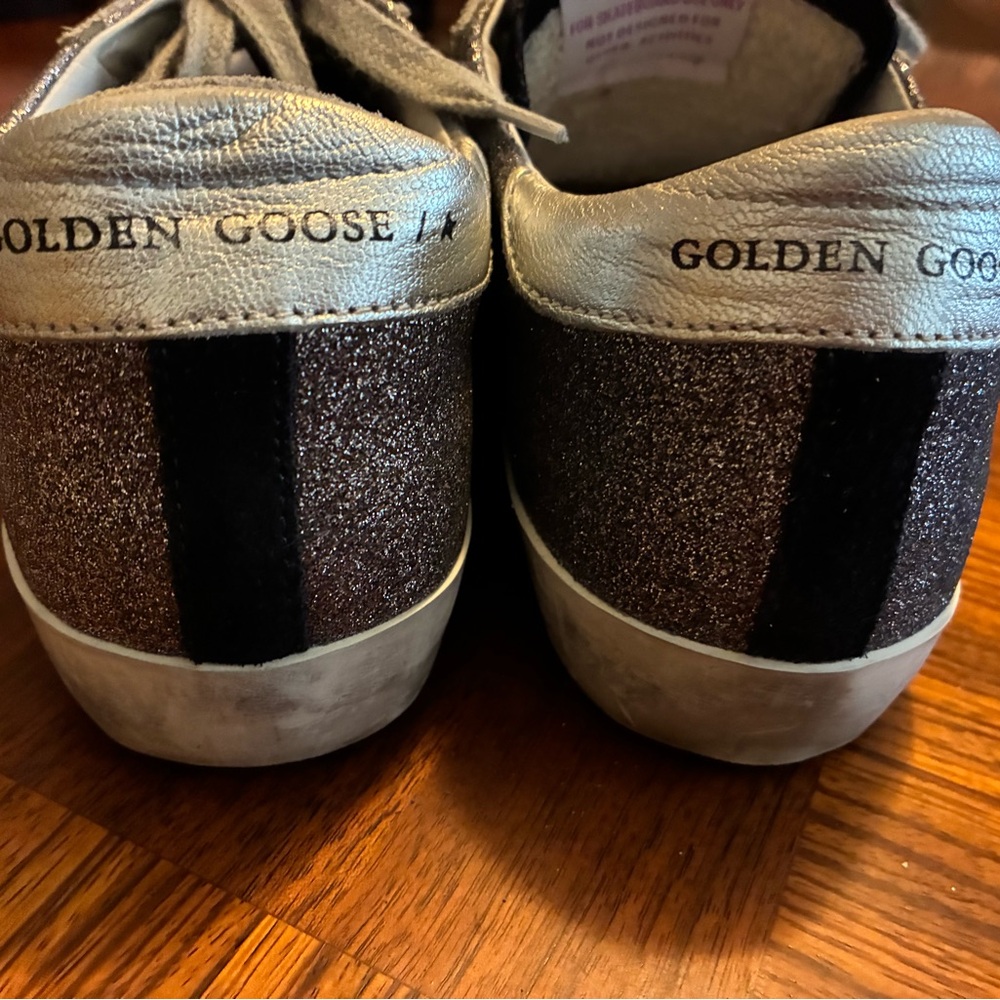 Golden Goose Superstar Sneakers with Glitter Accents - Picture 9 of 11